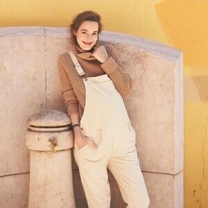 HATCH The Cord Overalls in Ivory Size 3 = US 10-12 NWT